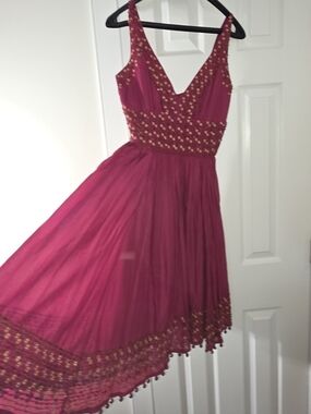 STUNNING Tracy Reese New York Beaded Sequin Drop-Hem Dress